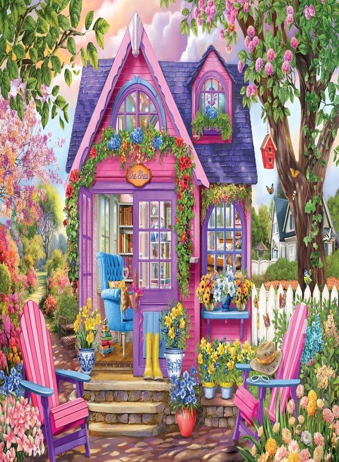 سيكو أحجية الصور المقطوعة Ceaco - Chris Bigelow - She She Shed - 500 قطعة كبيرة الحجم - Image 2